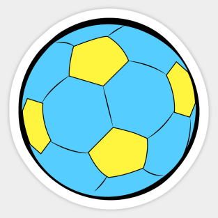 Colorful Football / Soccer Ball Sticker